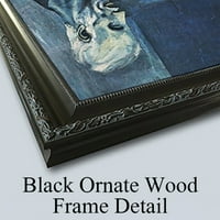 Dezider Czölder Black Ornate Wood Framed Double Matted Museum Art Print, озаглавен - Forest I