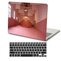 Kaishek Hard Case Cover Computible - Освобождаване на MacBook Pro S с ретина дисплей Touch ID + Black Keyboard Cover Model: A1707 A Pink Series 0229