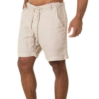 Умения шорти за мъже за мъже спортни памучни бельо небрежни разхлабени къси панталони ежедневни пижами джобни джогинг панталони панталони