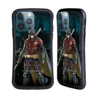 Дизайн на главни случаи Официално лицензиран Batman Arkham Knight Hearhes Red Robin Hybrid Case, съвместим с Apple iPhone Pro