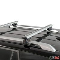 Кръстосан бар за Honda HR -V - автомобилен топ носещ багажник багажник на багажника сребро 2x