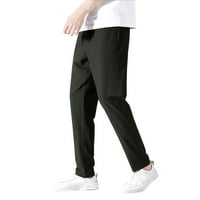 B91XZ тренировъчни панталони за мъже Мъжки панталони Панталони Разхлабени ледени копринени твърди спортни гамаши, размер l