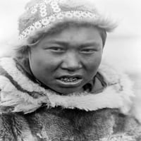 Аляска: Ескимо, C1929. Nan Eskimo Youth от Hooper Bay, Аляска. Снимано от Едуард С. Къртис, C1929. Печат на плакат от