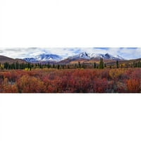 Есенните цветове озаряват пейзажа в Териториален парк на Tombstone по магистралата Dempster - Poster Poster от Yukon Canada от Робърт Постма, - голям
