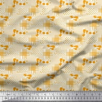 Soimoi памучен Poplin Fabric Dot & Проверете пачуърк отпечатана тъкан двор широк