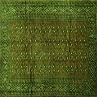 Ahgly Company Indoor Rectangle Southwestern Green Country Area Rugs, 4 '6'
