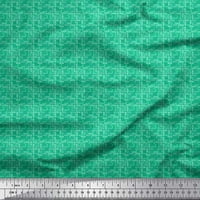 Soimoi Modal Satin Fabric Geometric малък декор за отпечатан двор