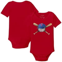 Бебета мъничко червена филаделфия phillies шапка crossbats bodysuit