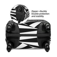 Полиестер еластичен багаж, абстрактен спирален модел Пътуване куфар за прах за прах за куфар с колела