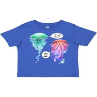 Мастически смешно не съм желе медуза в синьо и розово подарък за дете на дете или тениска за момиче