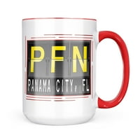 Neonblond PFN летище код за Панама Сити, FL халба подарък за любители на чай за кафе