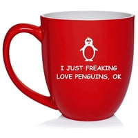 Просто изплаши любовни пингвини забавни керамични чаши чаша чаша чаша подарък