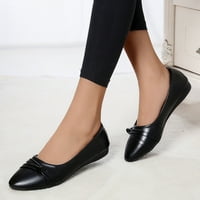 Небрежни обувки за жени модни дамски ежедневни обувки дишащ плъзгач на открито обувки за свободното време жени ежедневни обувки Pu Black 38