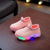 Компресионни чорапи за жени разрешение деца бебета момичета момчета буква Мрежа LED светещи чорапи спортни ежедневни обувки