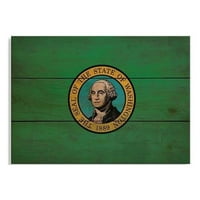 Wile E. Wood flwa-in. Washington State Flag Wood Art