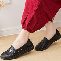 Youmylove Slip единично ежедневен солиден цвят моден кръгъл пръст плоски жени дишащи стилни обувки удобни на кухи пръсти женски модерни обувки жена комфорт обувки