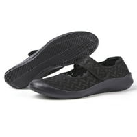 Colisha Women Whing Shoes Magic Tape Casual Shoe Platform Mary Jane Womens Fashion Sneakers Comfort Flats Black 9