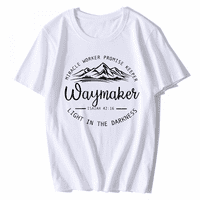 Тениска за жени реколта Waymaker Promise Keeper Miracle работник християнска тениска