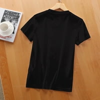 Дамски свръхресиран забавен ежедневен дрес-код саркастичен приятел мем кръгла тениска на шията