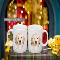 Златен ретривър чаша - керамична забавна чаша за кафе - Перфектен подарък за любител на кучета - Златен ретривър чаша за кафе - страхотен рожден ден или коледна изненада за приятел или колега, мъже и жени