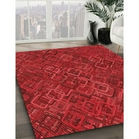 Ahgly Company вътрешен правоъгълник с червени килими, 5 '7'