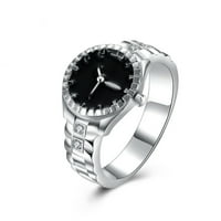 Дамски пръстен пръстен Гледайте шикозен бляскав размер на кристал 8