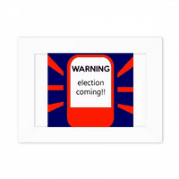 Избори затваряне предупреждение червена аларма снимка монтиране на рамка картина изкуство живопис на работния плот