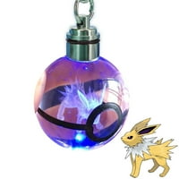 Pokemon Crystal Poke Ball Night Light Ring LED ключодържател с мек кърпа за почистване
