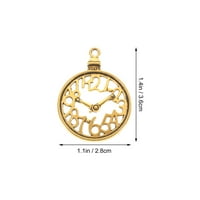 Часовник очарова бижута висулка прелести гривни за правене на ключодържател часовник ретро форма чар чар доставки avery jamesbracelet