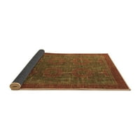 Ahgly Company Indoor Rectangle Oriental Brown Modern Area Rugs, 7 '10'