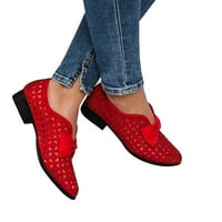 Dyfzdhu дамски обувки етнически стил малки кожени обувки кухи дишащи ретро мокасини единични обувки ежедневни обувки