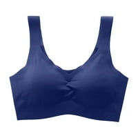Сутиени за жени няма подложка йога спорт Siere Deep V Neck Vest Lette Безжична безшевна бежов спортен сутиен XL