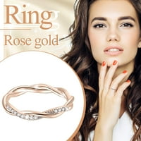 Женски моден кръстосан циркония пръстени Диамант Анилос Муджер Жени пръстени Модни женски пръстени за модни пръстени за жени