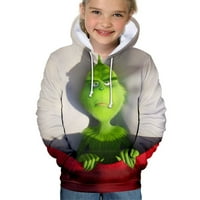 Забавен коледен пуловер за деца, 3D ежедневен модел на пуловер-сад