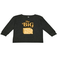 Inktastic The Big Cheese Gift Toddler Boy Girl Тениска с дълъг ръкав