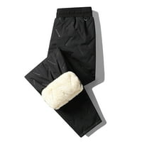 tklpehg панталони за мъже дълги панталони модни ежедневни удобни памучни панталони на открито панталони на открито зимно руно сгъстено агнешко кадифено панталони с п