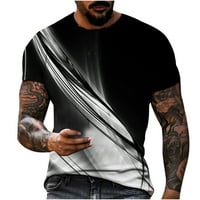 Лятна риза за мъже мъже ежедневни кръгли шия 3d цифров печат пуловер фитнес спортни къси панталони ръкави тениска блуза къси панталони върхове за човек за човек