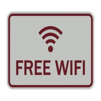 Класически рамкиран безплатен wifi знак - малък
