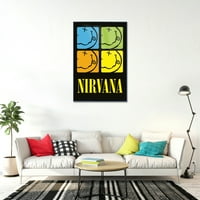 Нирвана - Музикален плакат в рамка