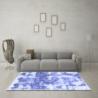 Ahgly Company Indoor Rectangle Резюме Сини съвременни килими, 2 '4'
