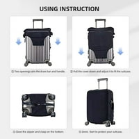 ПРАВО И СТРАБОТНА Устойчивост на багаж Протектор на куфар, креативност Цветна котка Модел за измиване на куфар, голям размер