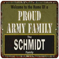 Schmidt Горд армейски фамилен знак Подарък Метален знак 108120023171