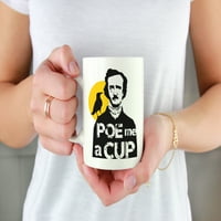Poe me a чаша подвиг. Едгар Алън Бяла керамична чаша за кафе и чай