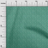 OneOone Cotton Poplin Twill Green Flab Floral Sewing Craft Projects Fabric щампи по двор широк