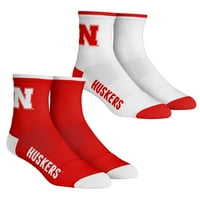 Младежки рок ем чорапи Nebraska Huskers Core Team Quarter Length Sock Set
